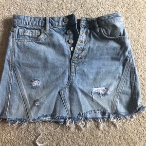 Free People Denim Skirt